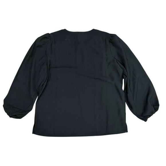 JCrew Puff-sleeve satin-back crepe top - Picture 3 of 5